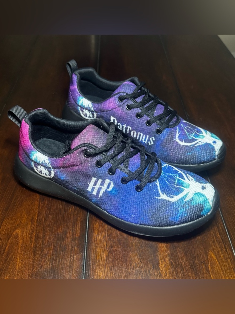 NIB Harry Potter Themed Galaxy Sneakers in Blue & Purple